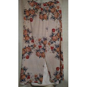 Long floral skirt - Plus Size 1X